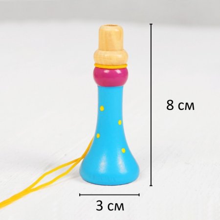 Игрушка музыкальная "Дудочка на веревочке", высокая, цвета МИКС 267259