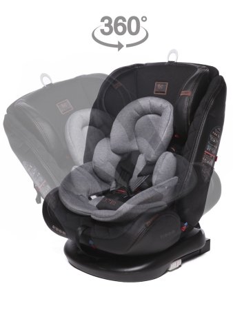 Babyсare детское автокресло shelter / цвет эко-черный, светло-серый хлопок / eco black, light grey cotton