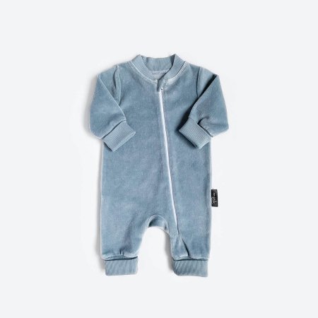Mjolk Велюровый комбинезон, на манжетах / цвет Baby Blue