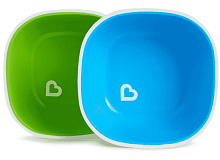 Munchkin Набор тарелок Splash / цвет голубой-зеленый					