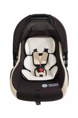 Bambini Moretti Детское автомобильное кресло BM-322 / группа 0+, Lux / цвет коричневый-бежевый