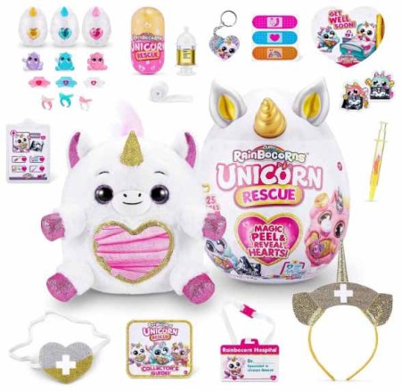 Zuru Игрушка Rainbocorns Unicorn rescue в непрозрачной упаковке - сюрприз