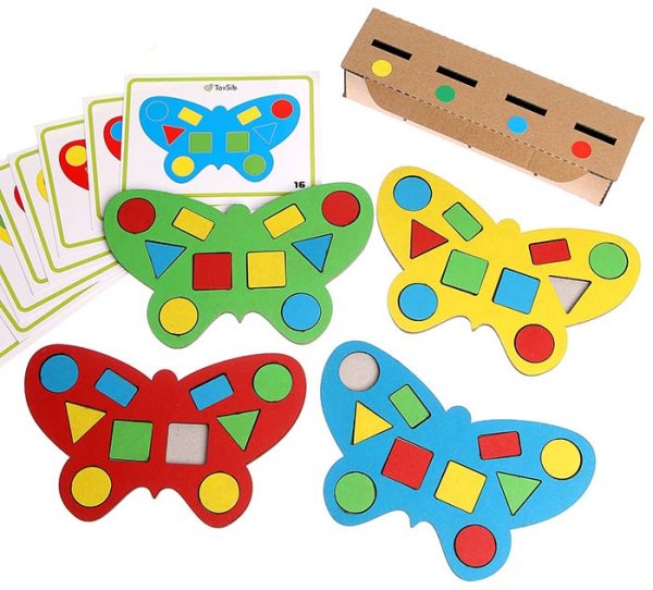 ToySib Сортер-мозаика "Бабочки"
