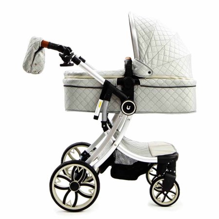 Bambini Moretti Коляска 2 в 1 Vondoo, цвет / светло - серый (grey)