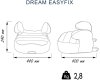 Nania Автокресло-бустер Dream Easyfix Racing Luxe / цвет Grey