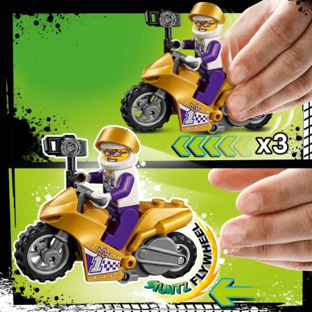 Lego City Конструктор "Трюковый мотоцикл с экшн-камерой"