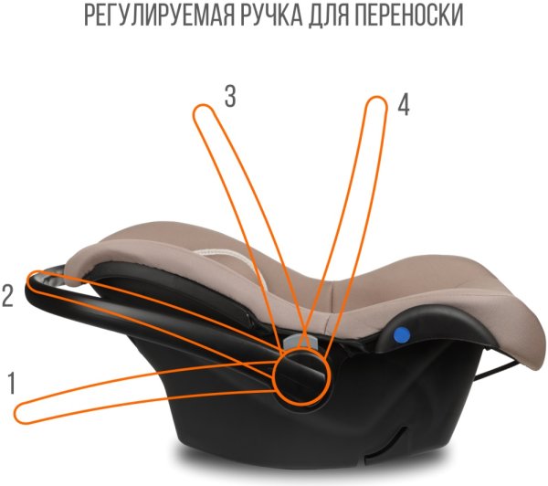 Zlatek Автокресло Colibri Lux (0-13 кг) / цвет светло-коричневый