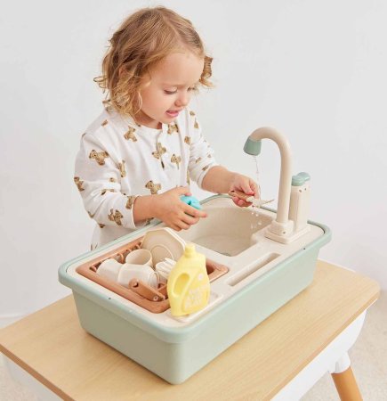 Happy Baby Игровой набор Wash and play / цвет olive (оливковый)