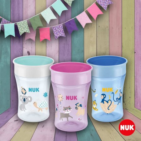 NUK EVOLUTION Поильник "MAGIC" 230 мл для мальчиков