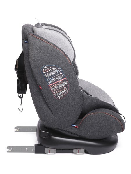 Babyсare детское автокресло shelter / цвет эко-светло-серый хлопок / eco light grey cotton
