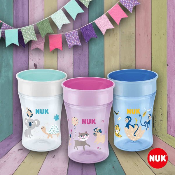 NUK EVOLUTION Поильник "MAGIC" 230 мл для мальчиков