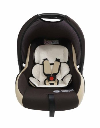Bambini Moretti Детское автомобильное кресло BM-322 / группа 0+, Lux / цвет коричневый-бежевый
