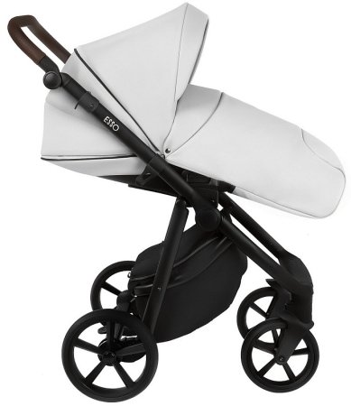 Roan Коляска 2 в 1 Esso 2025 / цвет leather White-black (черно-белая кожа)