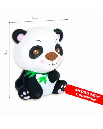 Игрушка сквиши Bondibon, панда, opp bag