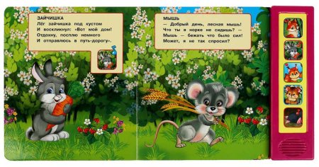 Умка Музыкальная книга «М. Дружинина. Кто где живёт?»