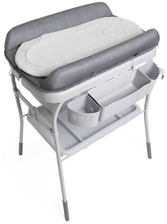 Chicco Пеленальный столик с ванночкой Cuddle & Bubble / цвет Graphite Melange (серый)