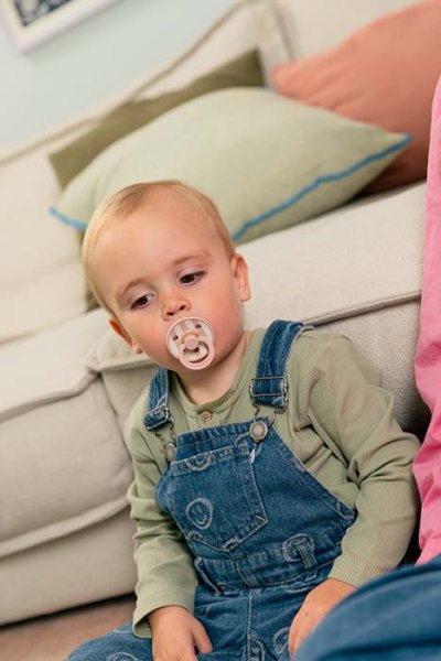 Bibs Пустышка латексная Studio Colour, 0+ Block - Blush Woodchuck