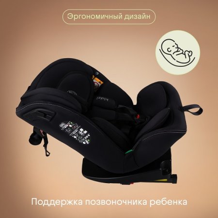 Детское автокресло SPIN 360 i-SIZE (черный)