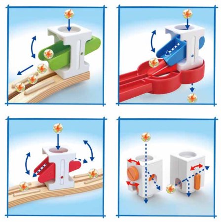 Hape Конструктор лабиринт "Супер спираль" с шариком и ксилофоном, 129 элементов