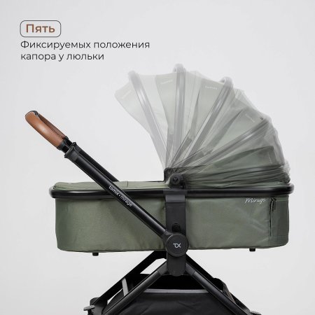 (Т) Коляска 2в1 Bambini Moretti Mirage  (Olive)