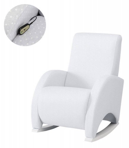 Кресло-качалка Micuna (Микуна) Wing/Confort Relax white/white искусственная кожа