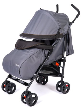(Т) Коляска Bambini Moretti KIKA  (Grey/Black)