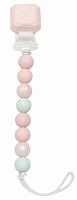 Lollipop Держатель для пустышки Pacifier Clip - Lolli / цвет Pink Mint (розово-мятный)					