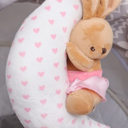 Подвеска музыкальная «Зайка на луне», заводная, на кроватку, коляску, Mum&Baby 9912198