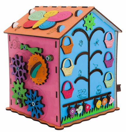 ЭLen Toys Бизидомик развивающий, с элементами питания