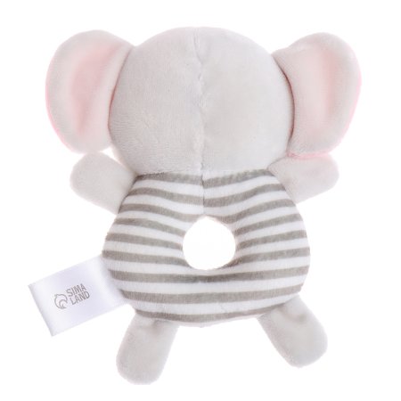 Крошка Я игрушка "Развивающая погремушка" слон/ цвет серый SL-07126B   10487621