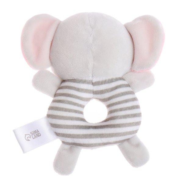 Крошка Я игрушка "Развивающая погремушка" слон/ цвет серый SL-07126B   10487621