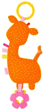 Мякиши Развивающая игрушка-подвеска "Хрустящий Жираф"