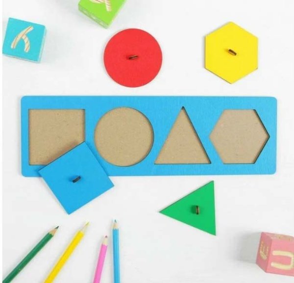 Лесная мастерская Рамка-вкладыш "Учим фигуры"