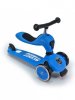 Трехколесный самокат с сиденьем Scoot&Ride HighwayKick (2в 1) синий