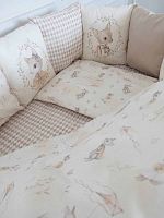 Lappetti Комплект для овальной и прямоугольной кроватки "Винтаж", 6 предметов / цвет медовый					