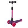 Maxiscoo Самокат трехколесный складной Junior Plus со светящимися колесами /цвет фуксия