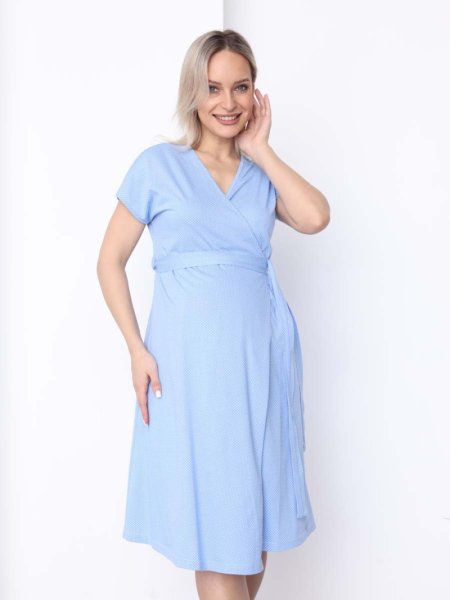 Hunny Mammy Комплект для беременных и кормящих 26020, размер 170,176- 92-98 / цвет голубой-белый