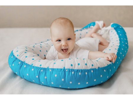 Roxy-kids Кокон-гнездо для новорожденных / цвет голубой