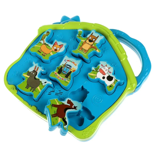 Умка Музыкальный сортер СИНИЙ ТРАКТОР 50 вопросов и ответов.кор.бат.,в кор.36шт