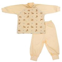 Пижама детская трикотаж-кулирка / рост 86 см / расцветка в ассортименте					
