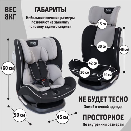 Nuovita Автокресло Maczione N123i-2 Isofix / цвет Grigio/Серый
