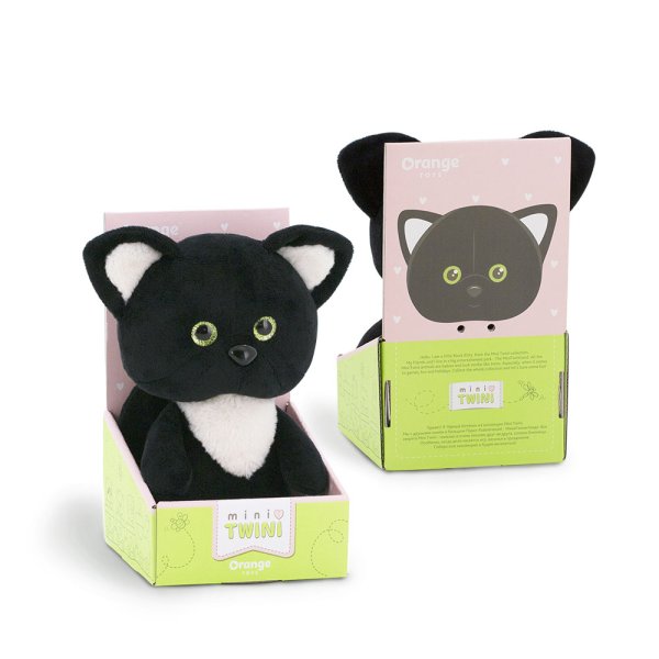 Orange Toys Мягкая игрушка "Котёнок чёрный" из коллекции Mini Twini