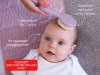 Roxi-kids Мягкая расческа-щетка и гребешок с ворс из овечьей шерсти / цвет лавандовый