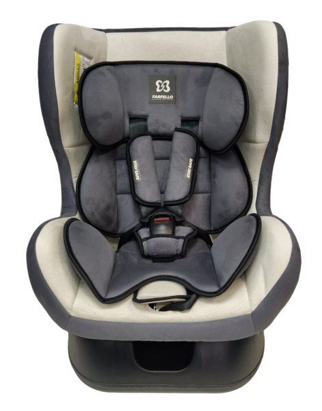 Farfello Автокресло GE-B велюр / цвет grey-dark grey/серый-темно-серый