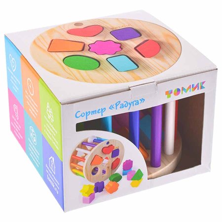 Томик Сортер "Радуга", 15 деталей