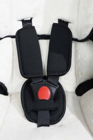 Bambini Moretti Детское автомобильное кресло BM-322 / группа 0+, Lux / цвет серый-чёрный