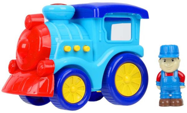 Умка Развивающая игрушка «Синий Трактор. Каталка-паровоз»