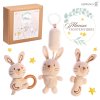 Крошка я, подарочный набор для новорожденных, 3 предмета, зайчик SL-07269A   10657491