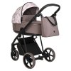 ROAN Коляска 2 в1 Sol короб + прогулка Flowers Powder/Rose gold /руч.Коричневый