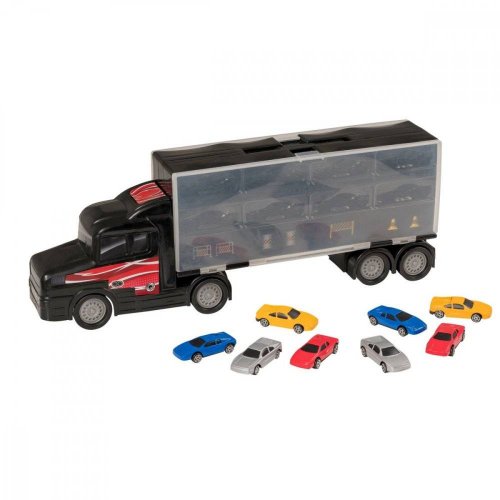 HTI Игровой набор для детей Teamsterz "Автоперевозчик с 8 машинками"